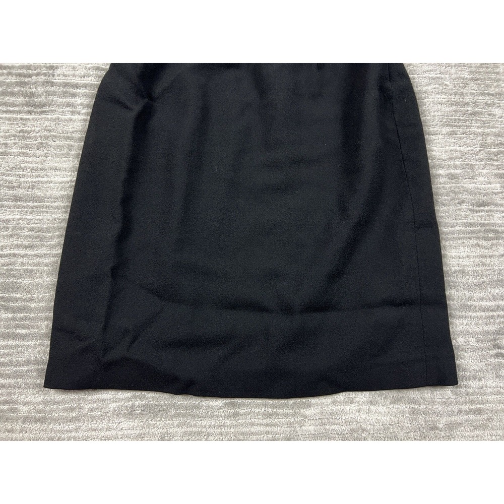 Vintage Liz Claiborne Collections Skirt Womens 10 Black Wool Lined Casual - Picture 3 of 10